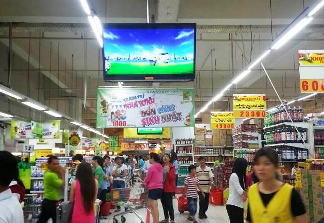 Đặc điểm và ưu thế của kênh quảng cáo LCD trong siêu thị